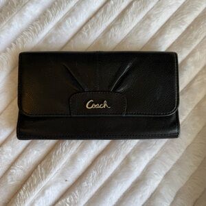 Coach Black Leather Wallet